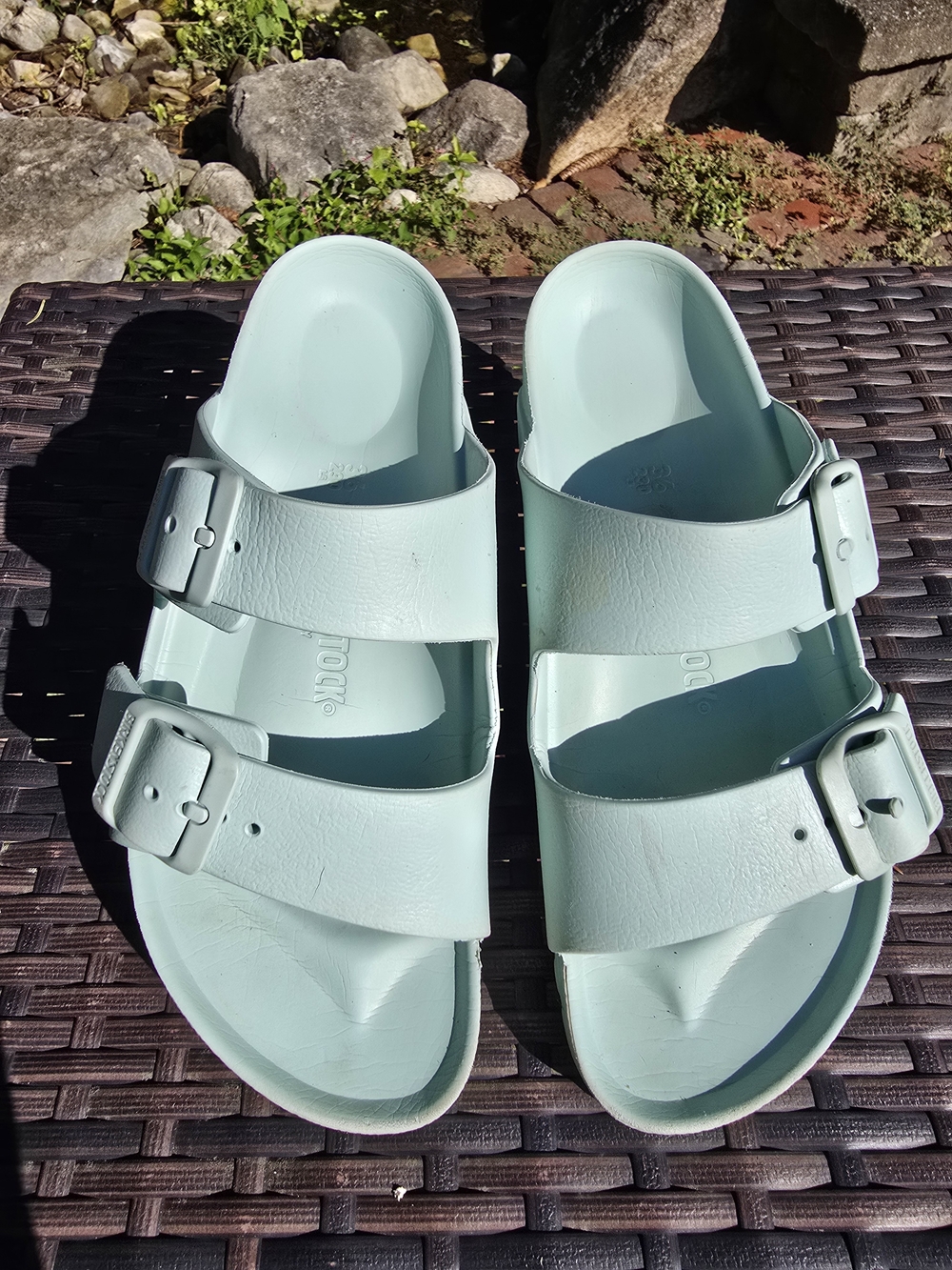 Birkenstock Arizona EVA Women's Sandals in Mint Green - Picture 3 of 11